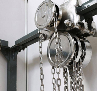 海上起重作業(yè)盡量用316材質的不銹鋼手拉葫蘆